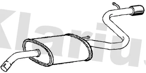 Rear Muffler Exhaust Silencer Back Box Fits Kia Pro Cee'd