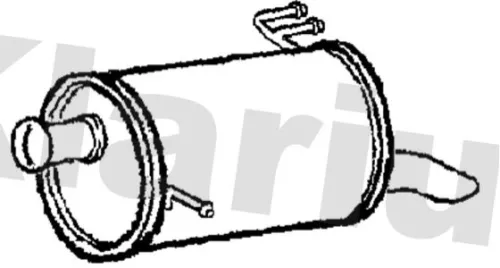 Rear Muffler Exhaust Silencer Back Box Fits Hyundai I20