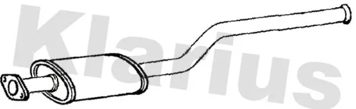 Exhaust Centre Muffler Middle Silencer Fits Hyundai I20