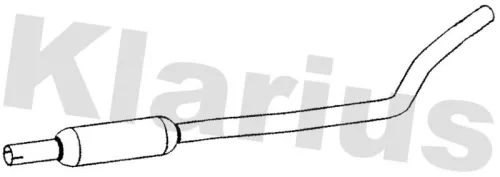 Exhaust Centre Muffler Middle Silencer Fits Hyundai I10