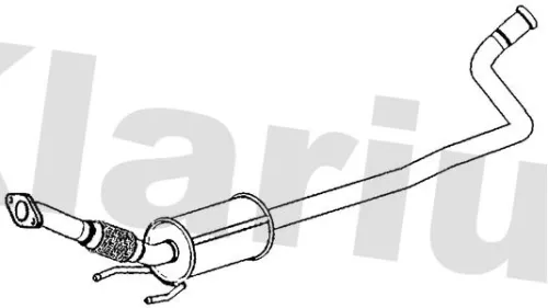 Exhaust Centre Muffler Middle Silencer Fits Hyundai I10