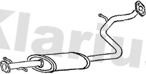 Exhaust Centre Muffler Middle Silencer Fits Hyundai Accent