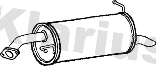 Rear Muffler Exhaust Silencer Back Box Fits Hyundai Getz