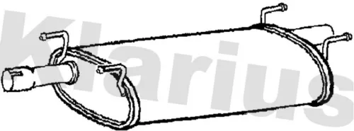 Exhaust Centre Muffler Middle Silencer Fits Iveco Daily