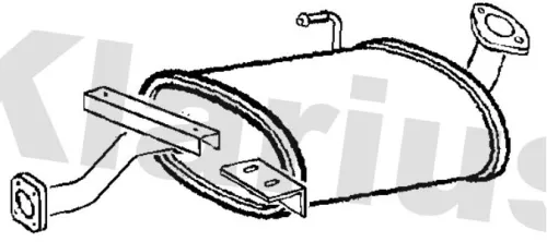 Exhaust Centre Muffler Middle Silencer Fits Isuzu Opel Vauxhall Monterey Trooper