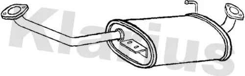 Exhaust Centre Muffler Middle Silencer Fits Isuzu Opel Vauxhall Monterey Trooper