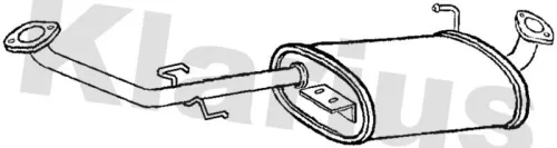 Exhaust Centre Muffler Middle Silencer Fits Isuzu Opel Vauxhall Monterey Trooper