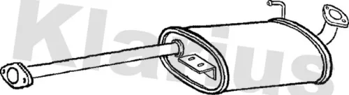 Exhaust Centre Muffler Middle Silencer Fits Isuzu Trooper