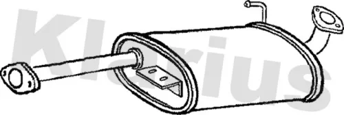 Exhaust Centre Muffler Middle Silencer Fits Isuzu Trooper