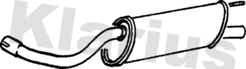 Rear Muffler Exhaust Silencer Back Box Fits Jaguar Xj