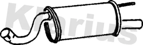 Rear Muffler Exhaust Silencer Back Box Fits Jaguar Xj