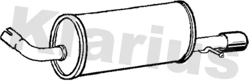 Rear Muffler Exhaust Silencer Back Box Fits Jaguar S-type