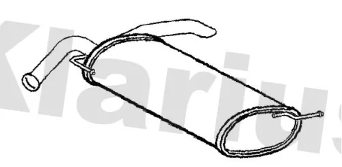 Rear Muffler Exhaust Silencer Back Box Fits Kia Picanto