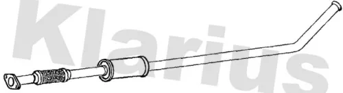 Exhaust Centre Muffler Middle Silencer Fits Kia Picanto