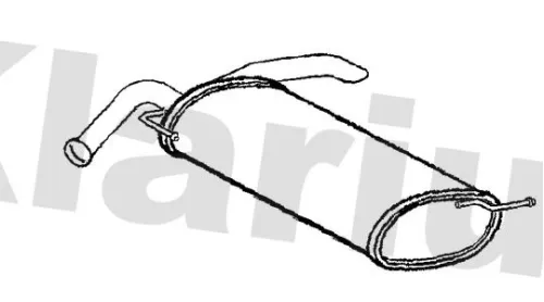 Rear Muffler Exhaust Silencer Back Box Fits Kia Picanto