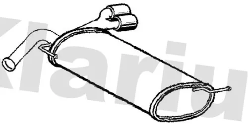 Rear Muffler Exhaust Silencer Back Box Fits Kia Picanto