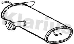 Rear Muffler Exhaust Silencer Back Box Fits Hyundai Kia Sportage Tucson