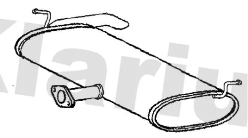 KLARIUS KLARIUS KA172L Rear Muffler Exhaust Silencer Back Box Fits Chevrolet Hyundai Kia Sportage Trax Tucson 