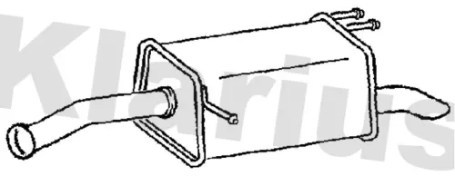 Rear Muffler Exhaust Silencer Back Box Fits Kia Picanto