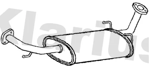 Exhaust Centre Muffler Middle Silencer Fits Kia Sorento