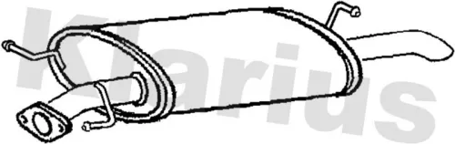 Rear Muffler Exhaust Silencer Back Box Fits Kia Carens