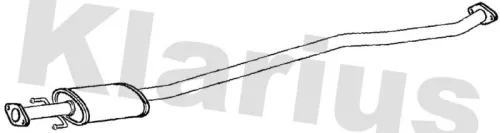 Exhaust Centre Muffler Middle Silencer Fits Kia Carens