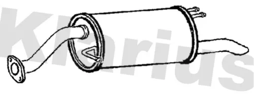 Rear Muffler Exhaust Silencer Back Box Fits Kia Rio