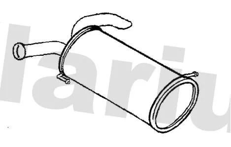 Rear Muffler Exhaust Silencer Back Box Fits Kia Picanto