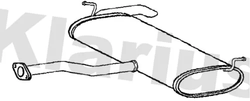 Rear Muffler Exhaust Silencer Back Box Fits Hyundai Kia Ix35 Sportage