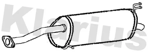 Rear Muffler Exhaust Silencer Back Box Fits Kia Rio