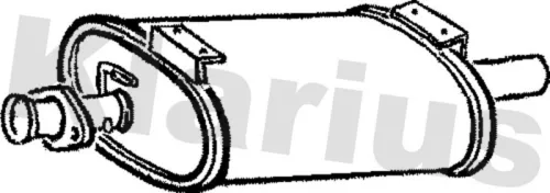 Exhaust Centre Muffler Middle Silencer Fits Land Rover Discovery Range Rover