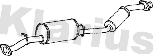 Exhaust Centre Muffler Middle Silencer Fits Land Rover Defender
