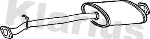 Exhaust Centre Muffler Middle Silencer Fits Land Rover Defender