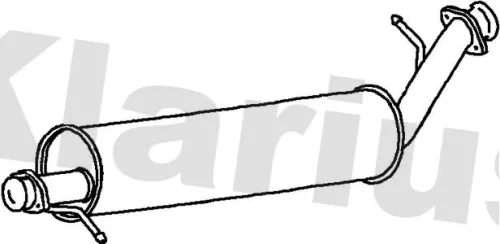 Exhaust Centre Muffler Middle Silencer Fits Land Rover Range Rover