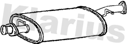 Exhaust Centre Muffler Middle Silencer Fits Land Rover Discovery