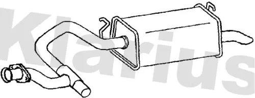 Rear Muffler Exhaust Silencer Back Box Fits Land Rover Range Rover