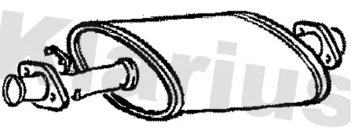 Exhaust Centre Muffler Middle Silencer Fits Land Rover Defender