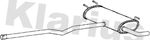 Rear Muffler Exhaust Silencer Back Box Fits Land Rover Freelander 2