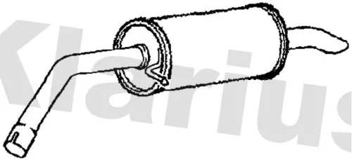 Rear Muffler Exhaust Silencer Back Box Fits Land Rover Discovery