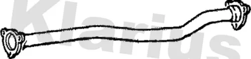 Klarius Centre Exhaust Pipe For Land Rover 110/127 88/109
