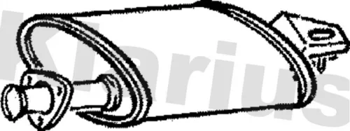 Exhaust Centre Muffler Middle Silencer Fits Land Rover 110/127 88/109 90