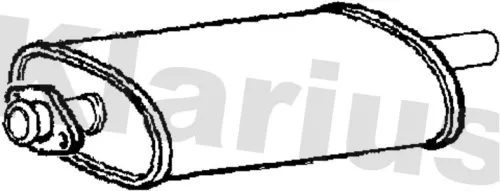 Exhaust Centre Muffler Middle Silencer Fits Ldv Convoy