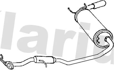 Rear Muffler Exhaust Silencer Back Box Fits Mazda Mx-5