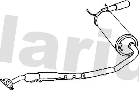 Rear Muffler Exhaust Silencer Back Box Fits Mazda Mx-5