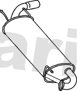 Rear Muffler Exhaust Silencer Back Box Fits Mazda Mx-5