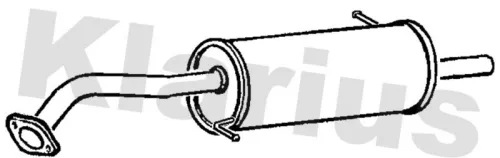 Rear Muffler Exhaust Silencer Back Box Fits Mazda 323 F