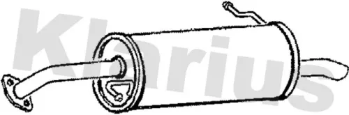 Rear Muffler Exhaust Silencer Back Box Fits Mazda Premacy