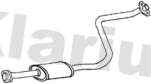 Exhaust Centre Muffler Middle Silencer Fits Mazda Premacy