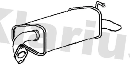 Rear Muffler Exhaust Silencer Back Box Fits Mazda 6