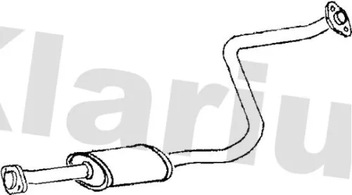 Exhaust Centre Muffler Middle Silencer Fits Mazda Premacy
